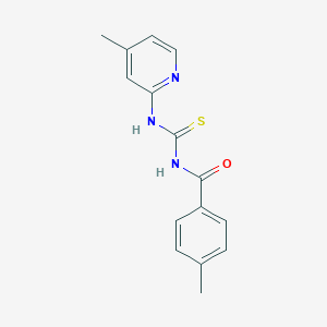 4-methyl-N-[(4-methylpyridin-2-yl)carbamothioyl]benzamide