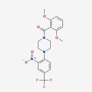 1-(2,6-dimethoxybenzoyl)-4-[2-nitro-4-(trifluoromethyl)phenyl]piperazine