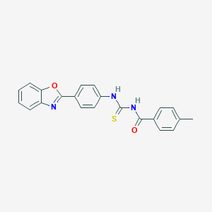 N-{[4-(1,3-benzoxazol-2-yl)phenyl]carbamothioyl}-4-methylbenzamide