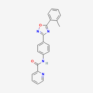 N-{4-[5-(2-methylphenyl)-1,2,4-oxadiazol-3-yl]phenyl}-2-pyridinecarboxamide