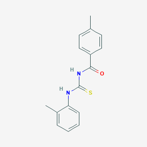 molecular formula C16H16N2OS B410439 4-methyl-N-[(2-methylphenyl)carbamothioyl]benzamide 
