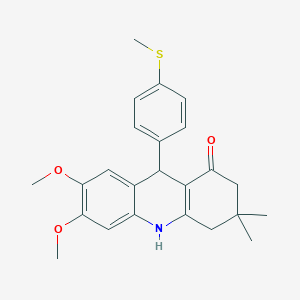 6,7-dimethoxy-3,3-dimethyl-9-[4-(methylthio)phenyl]-3,4,9,10-tetrahydro-1(2H)-acridinone