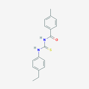 molecular formula C17H18N2OS B410440 N-[(4-ethylphenyl)carbamothioyl]-4-methylbenzamide 