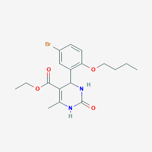 ethyl 4-(5-bromo-2-butoxyphenyl)-6-methyl-2-oxo-1,2,3,4-tetrahydro-5-pyrimidinecarboxylate