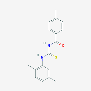 molecular formula C17H18N2OS B410441 N-[(2,5-dimethylphenyl)carbamothioyl]-4-methylbenzamide 