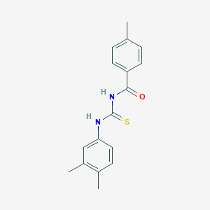 N-[(3,4-dimethylphenyl)carbamothioyl]-4-methylbenzamide