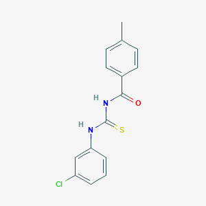 N-[(3-chlorophenyl)carbamothioyl]-4-methylbenzamide