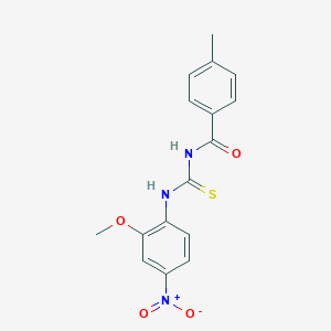 N-[(2-methoxy-4-nitrophenyl)carbamothioyl]-4-methylbenzamide