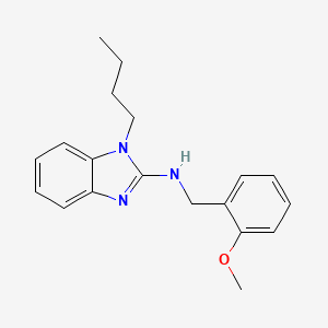 molecular formula C19H23N3O B4104461 1-butyl-N-(2-methoxybenzyl)-1H-benzimidazol-2-amine 