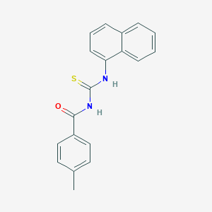 molecular formula C19H16N2OS B410447 4-methyl-N-(naphthalen-1-ylcarbamothioyl)benzamide 