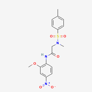 N~1~-(2-methoxy-4-nitrophenyl)-N~2~-methyl-N~2~-[(4-methylphenyl)sulfonyl]glycinamide