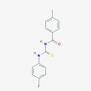 N-(4-fluorophenyl)-N'-(4-methylbenzoyl)thiourea