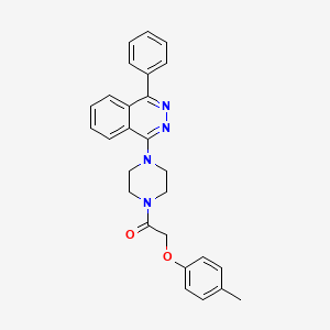 1-{4-[(4-methylphenoxy)acetyl]-1-piperazinyl}-4-phenylphthalazine