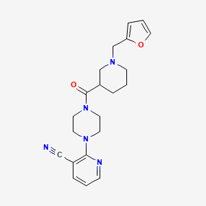 2-(4-{[1-(2-furylmethyl)piperidin-3-yl]carbonyl}piperazin-1-yl)nicotinonitrile