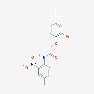 2-(2-bromo-4-tert-butylphenoxy)-N-(4-methyl-2-nitrophenyl)acetamide