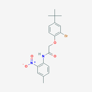 molecular formula C19H21BrN2O4 B4104561 2-(2-bromo-4-tert-butylphenoxy)-N-(4-methyl-2-nitrophenyl)acetamide 