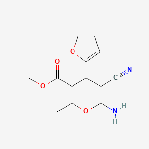 methyl 6-amino-5-cyano-4-(2-furyl)-2-methyl-4H-pyran-3-carboxylate