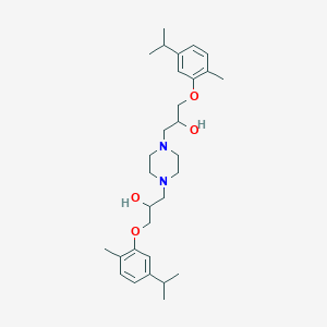 molecular formula C30H46N2O4 B4104585 1,1'-(1,4-piperazinediyl)bis[3-(5-isopropyl-2-methylphenoxy)-2-propanol] 