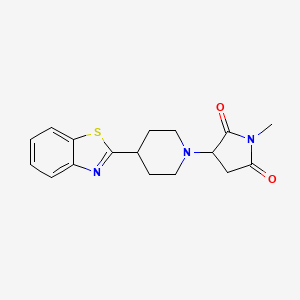 3-[4-(1,3-benzothiazol-2-yl)-1-piperidinyl]-1-methyl-2,5-pyrrolidinedione