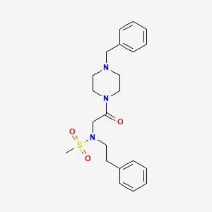 N-[2-(4-Benzyl-piperazin-1-yl)-2-oxo-ethyl]-N-phenethyl-methanesulfonamide