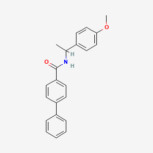 N-[1-(4-methoxyphenyl)ethyl]-4-biphenylcarboxamide