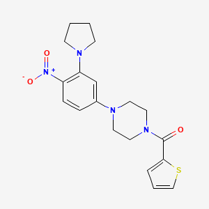 1-[4-nitro-3-(1-pyrrolidinyl)phenyl]-4-(2-thienylcarbonyl)piperazine