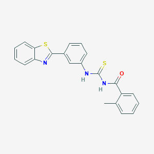 N-[3-(1,3-benzothiazol-2-yl)phenyl]-N'-(2-methylbenzoyl)thiourea
