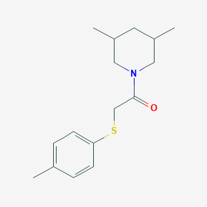 3,5-dimethyl-1-{[(4-methylphenyl)thio]acetyl}piperidine
