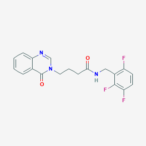 molecular formula C19H16F3N3O2 B4104749 4-(4-oxoquinazolin-3(4H)-yl)-N-(2,3,6-trifluorobenzyl)butanamide 