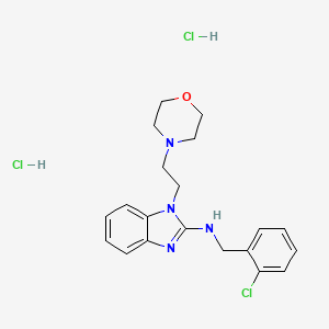 molecular formula C20H25Cl3N4O B4104767 N-(2-chlorobenzyl)-1-[2-(4-morpholinyl)ethyl]-1H-benzimidazol-2-amine dihydrochloride 