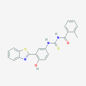 N-[3-(1,3-benzothiazol-2-yl)-4-hydroxyphenyl]-N'-(2-methylbenzoyl)thiourea