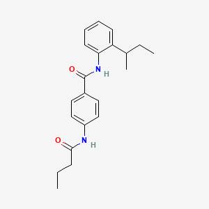 N-(2-sec-butylphenyl)-4-(butyrylamino)benzamide