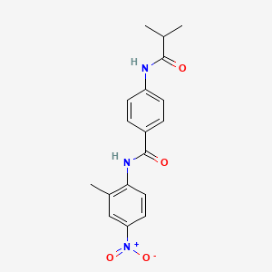 molecular formula C18H19N3O4 B4104782 4-(isobutyrylamino)-N-(2-methyl-4-nitrophenyl)benzamide 