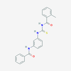 N-[3-({[(2-methylbenzoyl)amino]carbothioyl}amino)phenyl]benzamide
