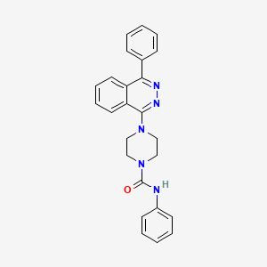 molecular formula C25H23N5O B4104819 N-phenyl-4-(4-phenyl-1-phthalazinyl)-1-piperazinecarboxamide 