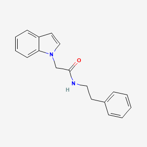 2-(1H-indol-1-yl)-N-(2-phenylethyl)acetamide
