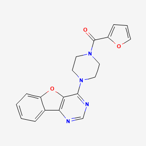 molecular formula C19H16N4O3 B4104830 4-[4-(2-furoyl)-1-piperazinyl][1]benzofuro[3,2-d]pyrimidine 