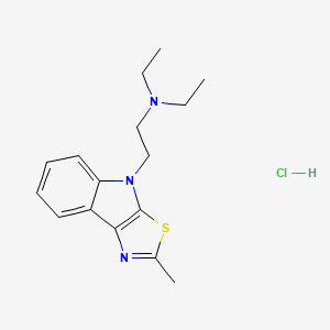 N,N-diethyl-2-(2-methyl-4H-[1,3]thiazolo[5,4-b]indol-4-yl)ethanamine hydrochloride