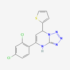 molecular formula C14H9Cl2N5S B4104842 5-(2,4-dichlorophenyl)-7-(2-thienyl)-4,7-dihydrotetrazolo[1,5-a]pyrimidine 