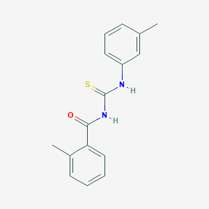 molecular formula C16H16N2OS B410486 2-methyl-N-[(3-methylphenyl)carbamothioyl]benzamide 