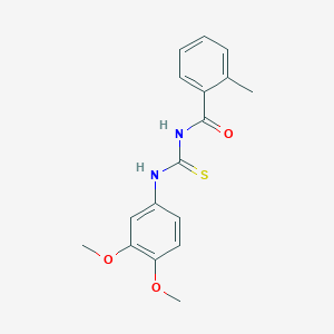 N-[(3,4-dimethoxyphenyl)carbamothioyl]-2-methylbenzamide