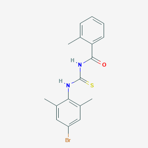 N-[(4-bromo-2,6-dimethylphenyl)carbamothioyl]-2-methylbenzamide