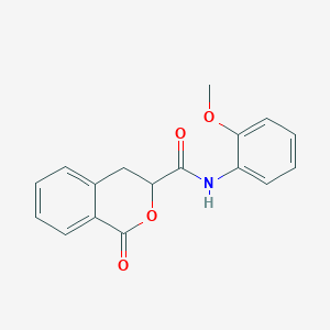 molecular formula C17H15NO4 B4104960 N-(2-methoxyphenyl)-1-oxo-3,4-dihydro-1H-isochromene-3-carboxamide 