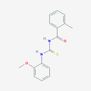 N-[(2-methoxyphenyl)carbamothioyl]-2-methylbenzamide