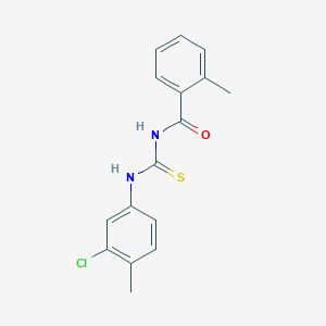 N-[(3-chloro-4-methylphenyl)carbamothioyl]-2-methylbenzamide