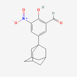 molecular formula C17H19NO4 B4105013 5-(1-adamantyl)-2-hydroxy-3-nitrobenzaldehyde 