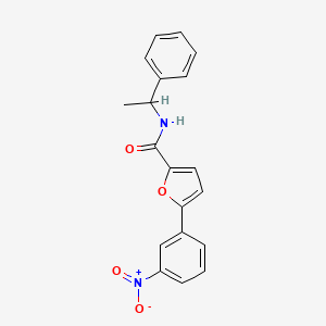 5-(3-nitrophenyl)-N-(1-phenylethyl)-2-furamide