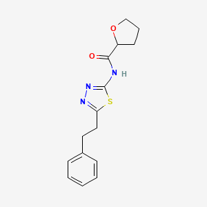 N-[5-(2-phenylethyl)-1,3,4-thiadiazol-2-yl]tetrahydro-2-furancarboxamide