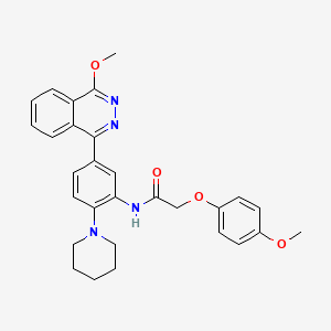 2-(4-methoxyphenoxy)-N-[5-(4-methoxy-1-phthalazinyl)-2-(1-piperidinyl)phenyl]acetamide