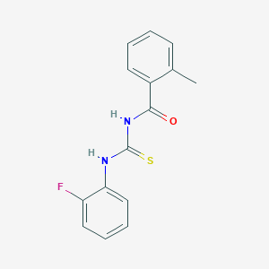 N-[(2-fluorophenyl)carbamothioyl]-2-methylbenzamide